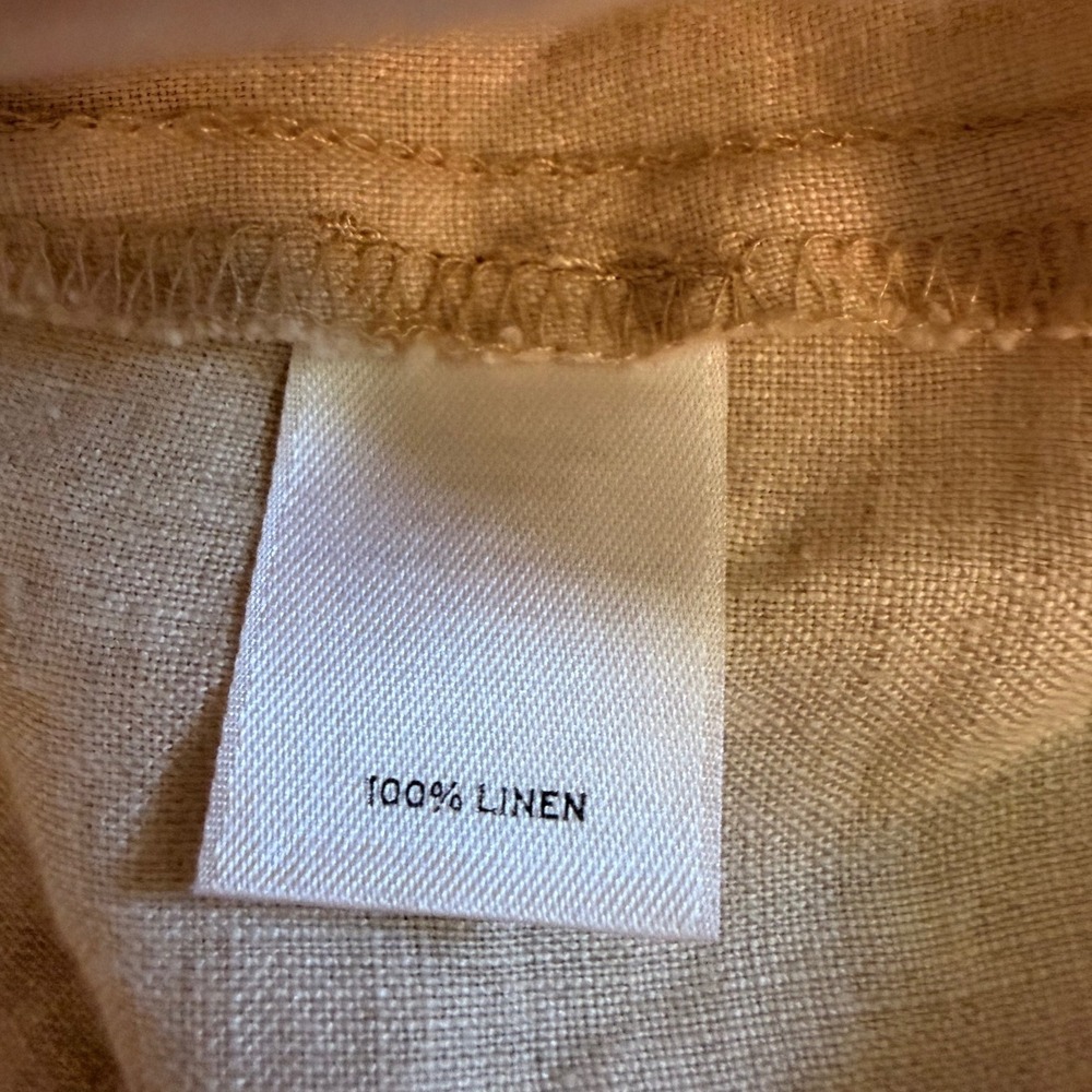 Caslon Womens Petite Medium Linen Blazer Oatmeal Beige Single Button CN290475MP - Picture 5 of 8